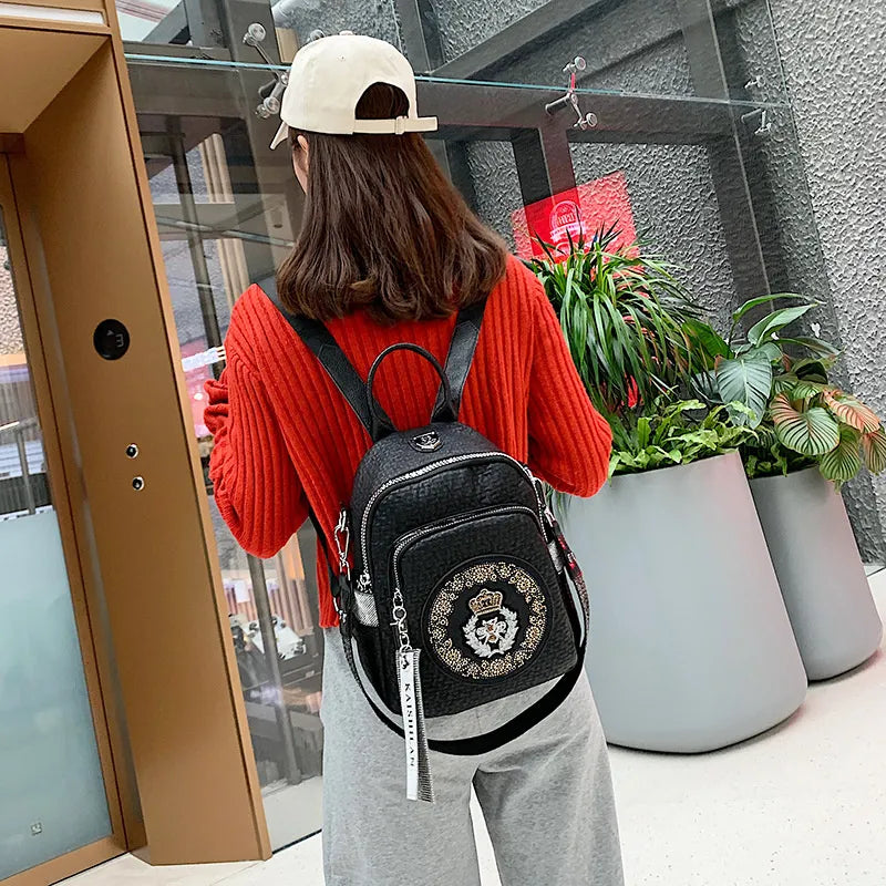 Women's Backpack High Quality Leather