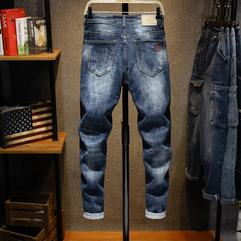 New Men Stretch Slim Fit Denim Jeans
