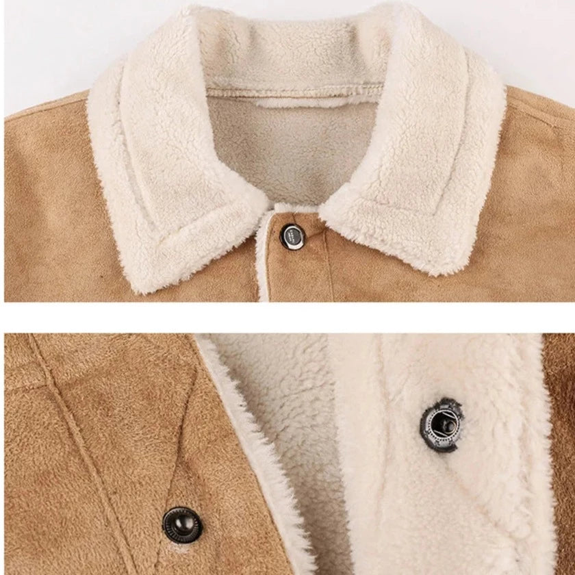 Winter Men's Bomber Fur Collar Jacket