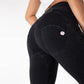 Women Grey Stretch Jeans Cotton Elastic Waist