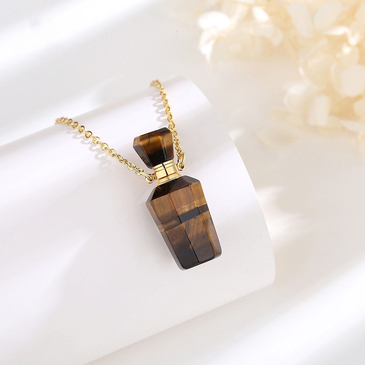 Tiger Stone Eye Crystal Healing Stone Necklace