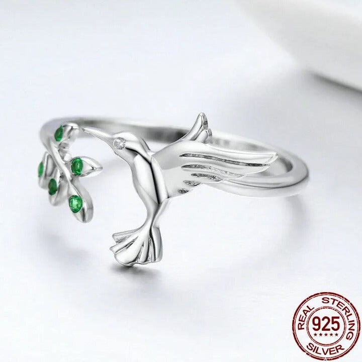 925 Sterling Silver Leaves Ring For Women