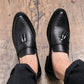 Men Tassel Loafers Leather slip on Elegant Shoes