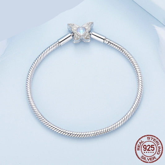925 Sterling Silver Moonstone Basic Bracelet