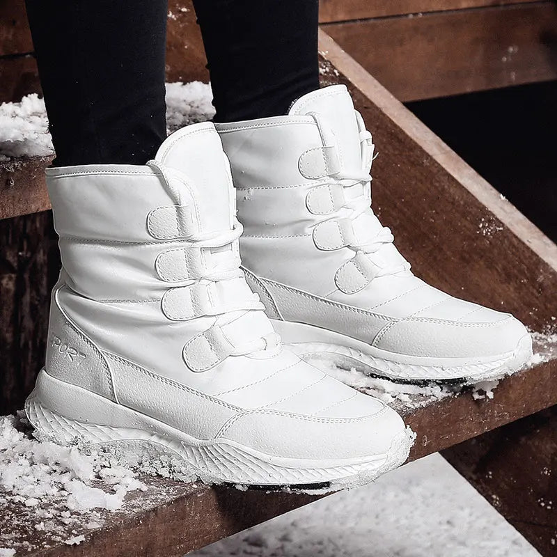 Women Winter White Snow Boot