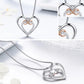 925 Sterling Silver Double Heart Necklace