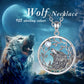 Real 925 Sterling Silver Viking Wolf Necklace for Men Women