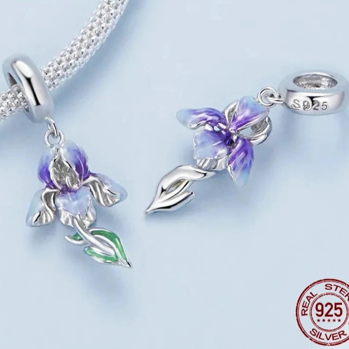 925 Sterling Silver Enamel Pendant Necklace