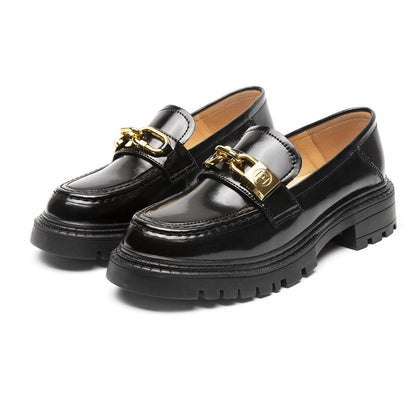 Women Loafers Genuine Leather Platform Shoes