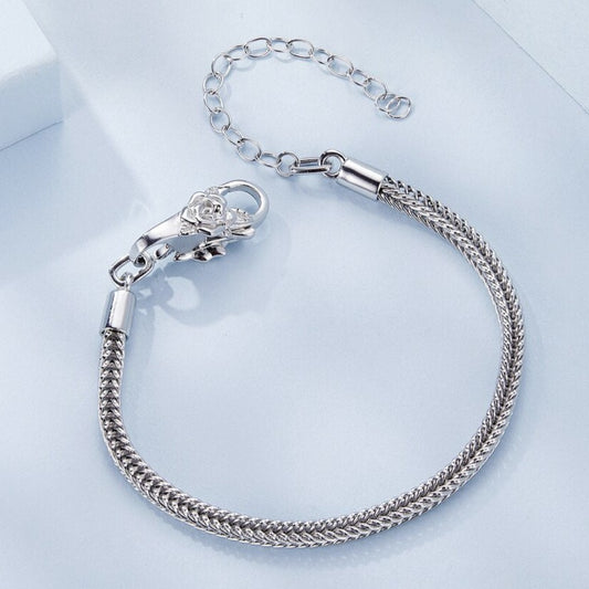 Silver Snake Charm Chain with 4 Style Bracelets