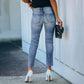 Women Slim Fit Fashion High Waist Jeans