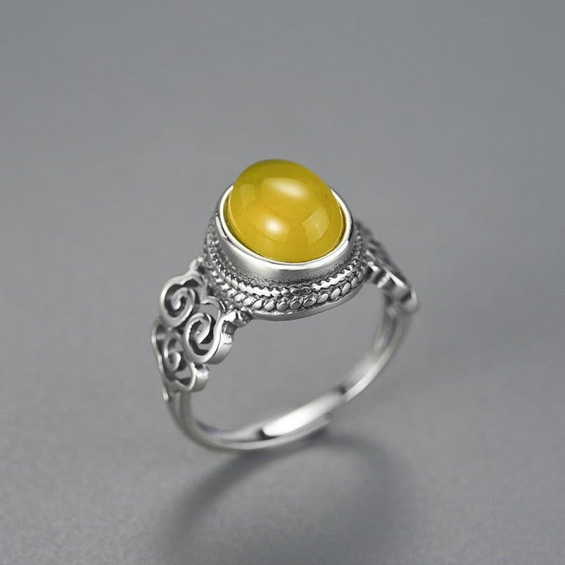 Vintage Big Gemstones Rings for Women