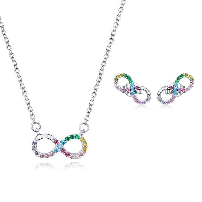 Rainbow Color Infinite Love Jewelry Sets